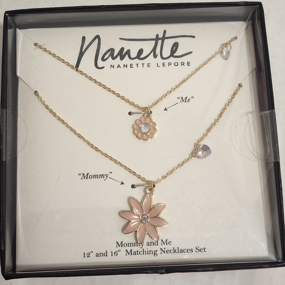 Nanette Lepore Mommy and Me Necklaces set 12" and 16"